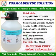 Formaldehyde CH2O 37-40% 500ml bottle kills pond bacteria, eliminates mold