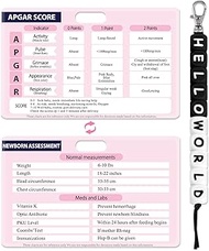 Plifal Cervical Dilation Beads with APGAR Score Newborn Assessment Reference Card - Labor Delivery L