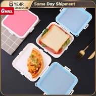 Portable Silicone Microwave Sandwich Storage Box Tuppers Food School Breakfast Lunch Boxes Reusable 