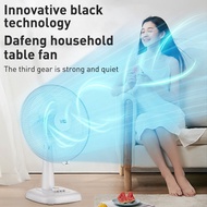Solar Fan Adjustable Solar DC Fan 12" 16" Strong Wind Quiet Oscillating Fan Kipas Berdiri Living Roo
