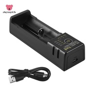 18650 Battery Charger 26650 Usb Smart Nickel Hydrogen Aa Aaa 21700 Single Slot Lithium Battery Charg