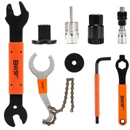Bike Tool Kit, Include Bicycle Crank Removal Tool + 3 in 1 Bike Cassette Removal Tool + Rotor Lockri
