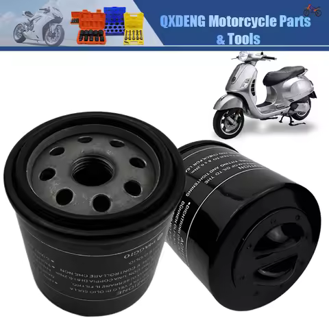 HF183 Motorcycle Oil Filter For Piaggio 125 150 200 250 For Vespa X7 X8 X9 Motorcycle Engines Oil Fi