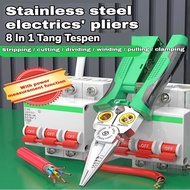 8 In 1 Taper Pliers Tespen Testpen Test Pen Test Pen FO Fiber Optic Peel Cut Wrap Split Crimping Sku