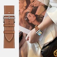Leather Strap For Apple Watch Band 44mm 45mm 42mm 41mm 40mm 38mm 49mm i-Watch Series 4 5 6 SE 7 8 9 