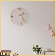 [Lovoski1] Dollhouse Miniature Clock Clear 1:12 Scale Dollhouse Wall Clock for Dollhouse