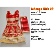 Red LEHENGA Kids 1.2 Years Old/Girls Indian Clothes