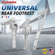 Y15 LC135 Y16 Footrest Bracket Pemijak Kaki Footrest Bracket Exhaust Alloy CNC Kaki Pemijak Belakang