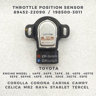 89452-22090 / 198500-3011 TPS Sensor - Toyota 4AFE 5AFE 7AFE 4EFE 4EFTE 5EFE 5EFHE 4SFE 3SFE 3SGE 3S