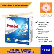 [Lemon Flavour] Panadol Soluble 500mg Effervescent Tablets (4s/ 20s)