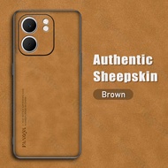 Jingsanc Ốp da cho Oppo A5X/OPPO A5X 5g trường hợp sang trọng da cừu mềm silicon Ốp điện thoại TPU đ