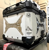 Duhan Anti Scratch Alloy Top Box 45 Liters with Backrest