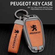 Zinc Alloy Car Key Cover Fob Cover For Peugeot 308 408 508 2008 3008 4008 5008 Citroen C4 C4L C6 C3-XR Picasso DS3 DS4 DS5 Cover Remote Key Hook Protection