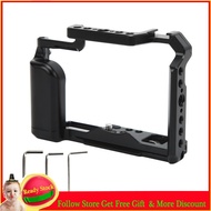 Punkstyle Aluminum Alloy Camera Cage Rig Protective Case with 1/4in Screw Hole Cold Shoe Mount for Fujifilm X T30 T20 T10
