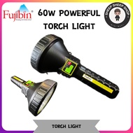 *FUJIBIN 60W POWERFUL TORCH LIGHT Rechargeable Powerful Led Searchlight With Power Bank Spot Light