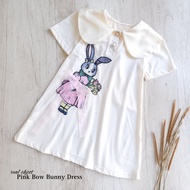 GD. 333 PINK BOW BUNNY CHILDREN'S DRESS