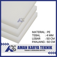 Nylon/Polyethylene Sheet (PE Sheet) 4 mm x 50 cm x 50 cm