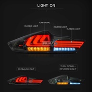 ไฟท้าย HD CITY 14  (3 BAR) LEXUS Style สี Smoke งาน VLAND แท้ 100%