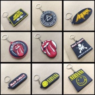 Keychain nirvana acdc kiss black sabbath led zeppelin iron maiden arctic monkeys the rolling stones 