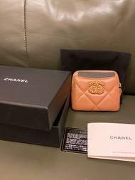 Chanel 19 Wallet Cardholder 奶茶色 吐司 銀包 錢包 卡包 Beige 焦糖 卡其