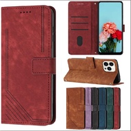Skin Feel Retro Flip Leather Case Infinix Hot 30i 60i 70 50 4G 60 PRO PLUS NOTE 30i 30 Note Edge 5G 