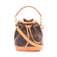 【二手】LOUIS VUITTONNano Noe Monogram 手提包 M81266 PVC 塗層帆布皮革 Nano Noe 女士二手 A
