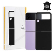 ARMOR - Samsung Galaxy Z Flip 4 全真皮電話保護殼_午夜黑