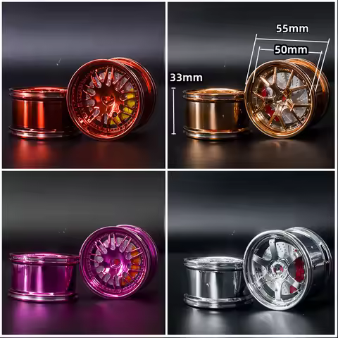 44771 Tyre 68.8×36mm Silver Plating Wheel Hub Compatible MOC LEGO CADA 1:10 Car 42096 Blocks Bricks 