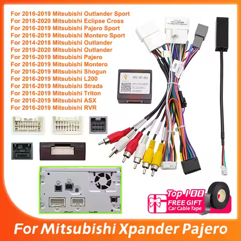 Car Radio Cable for Mitsubishi Xpander Pajero Outlander Lancer EX Wire Harness Rockford Fosgate Amp 