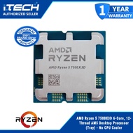 AMD Ryzen 5 7500X3D 6-Core, 12-Thread AM5 Desktop Processor (Tray) - No CPU Cooler
