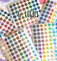 สติ๊กเกอร์ QC PASSED  พื้นสีเงิน กันน้ำ เส้นผ่าศูนย์กลาง 1 ซม.