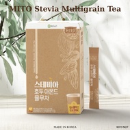 MITO Stevia Walnut Almond Job’s Tears Tea – 0 Sugar, 61kcal, 20 Sticks | MADE IN KOREA