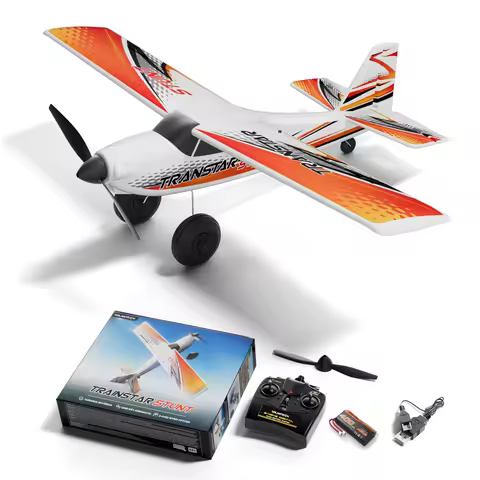 Volantex Trainstar Stunt RC Plane One Key Aerobatic RC Aircraft With Brushless Motor 2.4G 4CH RTF 50