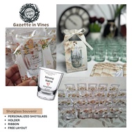 [Gazette]- customized shot glass with holder( free layout)