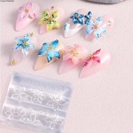 CLEIGHTEEN8H  Nail Mold, 3Pcs/Set DIY Nails Hawaii Hibiscus Flowers Mold, UV Resin Carving Template 