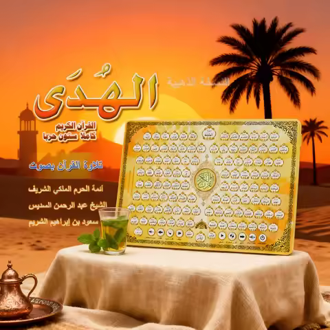 Al-Huda Quran Learning Machine-Full Quran Recitation, Verse-by-Verse Playback, Daily Prayers Audio f