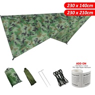 Flysheet Waterproof Groundsheet Khemah Canvas Camping Tarp Tent Alas Tent Floor Sheet Tent Awning Bu