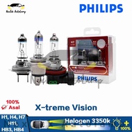 Philips X-tremeVision H1 H4 H7 H11 HB3 HB4 3350K Brightening+100% Yellow Light Car Halogen Headlight