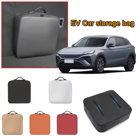 Portable EV Car Charging Cable Storage Box Electric Vehicle Charger Cables Carry BagFor MG MARVEL R