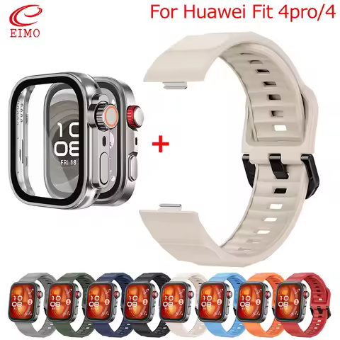 Case+strap Band For Huawei Watch Fit 4 Pro Strap Accessories Sports Comfortable Correas Silicone Bra