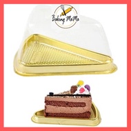 10pcs triangle transparent cake box 8inch