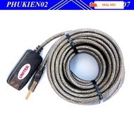 10m and 15m USB extension cord with Unitek amplifier