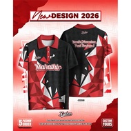 Custom Polo Jersey Malaysia Red Black - Free Custom Name Sublimation Polo Shirt