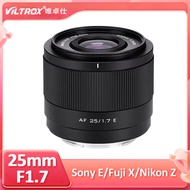Viltrox 25mm F1.7 AF Air Auto Focus APS-C Large Aperture Prime Lens For Sony E Nikon Z Fuji XF