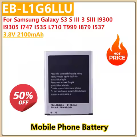 New 3.8V 2100mAh Mobile Phone Battery EB-L1G6LLU For Samsung Galaxy S3 S III 3 SIII I9300 I9305 I879