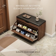 Space Saving Wall Mounted Shoe Bench Corridor Entryway Multifunctional