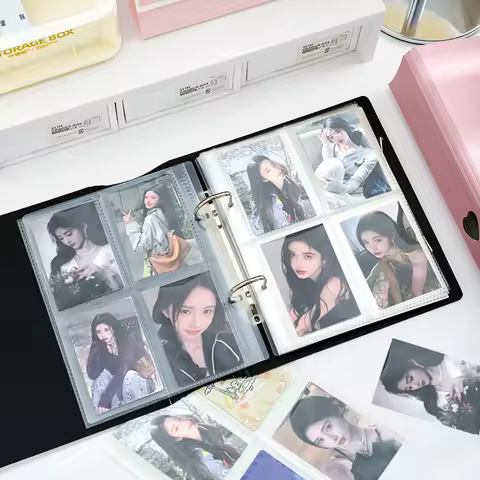 4Grid A5 Loose-Leaf Photo Album Kpop Card Holder Photocards Binders Large-Capacity Photo Album Card