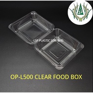 OP-L500 (6"inch) (XS Size) OPS Food Box Plastic Clear Container Bakery Cake Bekas [50pcs±]