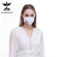 Luxurious Women Diamond Face Mask Adult Masks Breathable Fashion LV Mask Outdoor Travel Protector