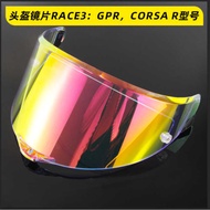 Motorcycle Helmet GPR Lens Adapt to GPR, Corsa R Model RACE3 Single Nail Helmet Sunscreen Lens